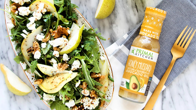 Primal Kitchen honey mustard with salad