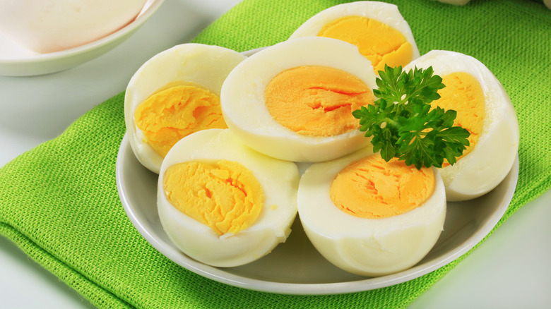 Hard boiled eggs