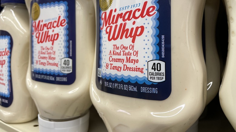 Miracle Whip on shelf