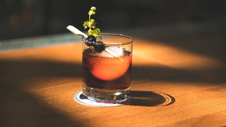 an Aunt Roberta with garnish
