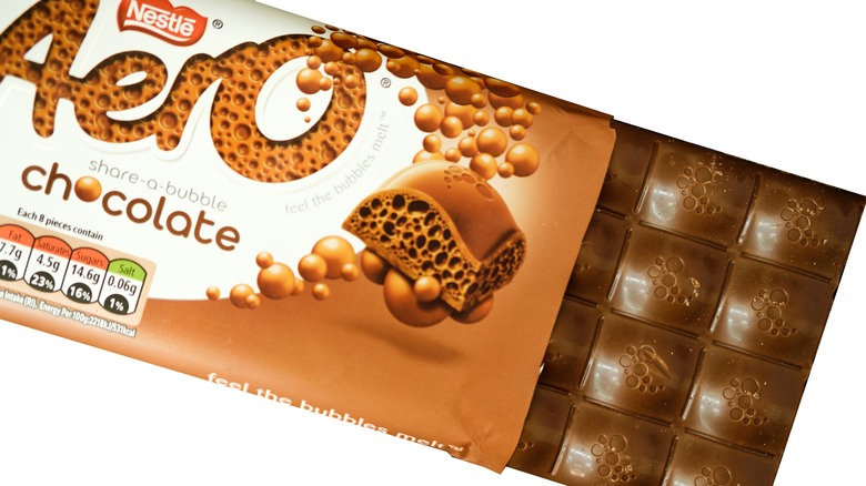 Package of Aero milk chocolate bar