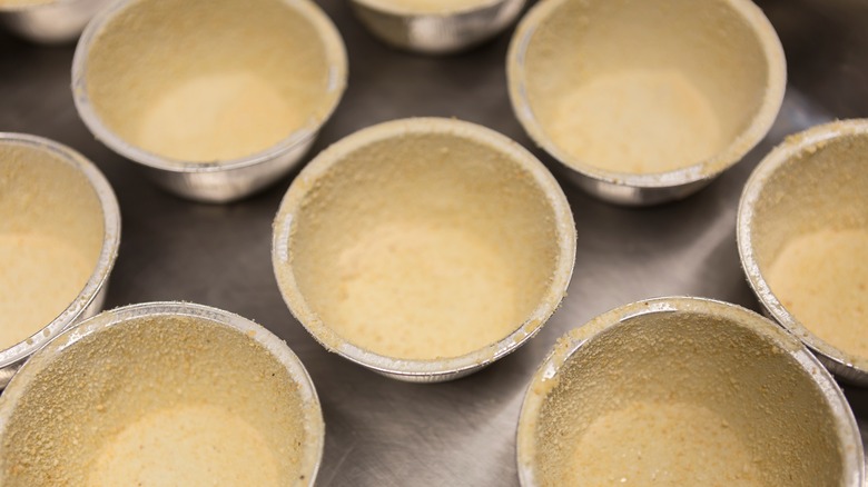 Prepared ramekins for soufflé