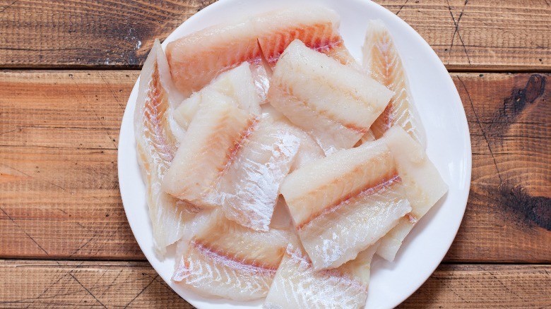 Plate of pollock