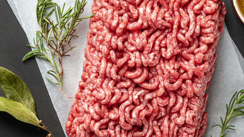 ground beef on board