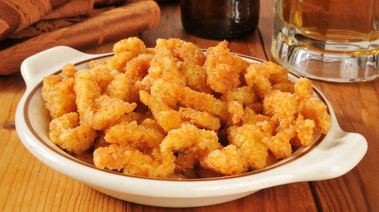 Bowl of fried clams