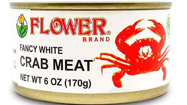 Flower Brand canned crabmeat