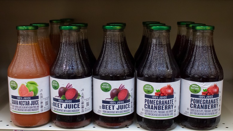 Open Nature Juice on Shelves