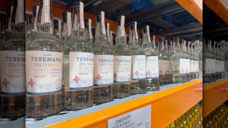 Teremana Tequila bottles on the shelf at a store