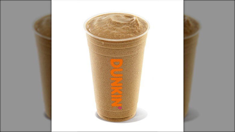 A Dunkin' frozen coffee