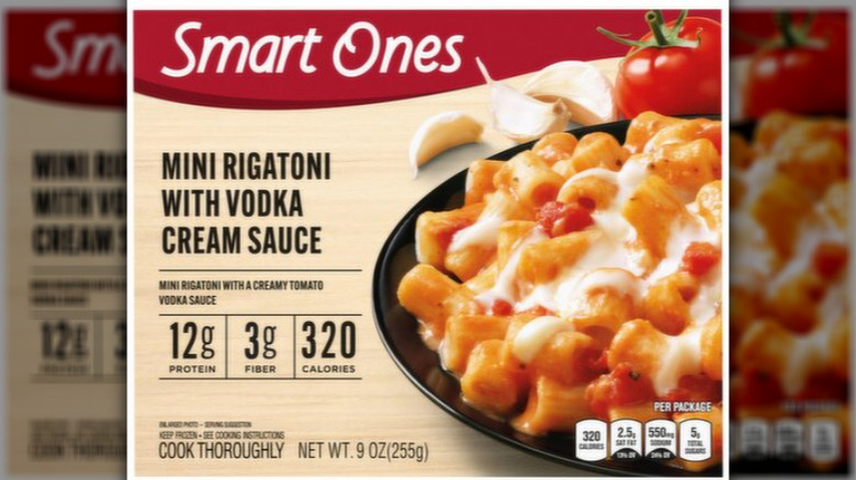 Box of Smart Ones Mini Rigatoni frozen meal
