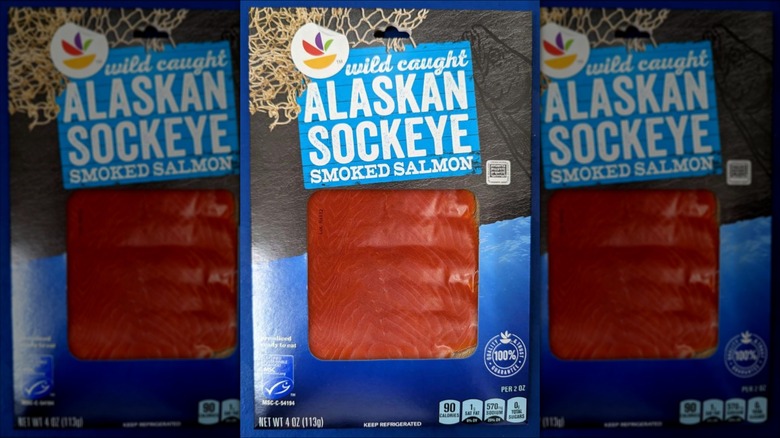 Pack of Wild Caught Alaskan Sockeye Smoked Salmon