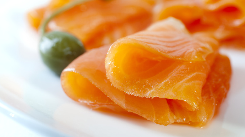 Cold smoked salmon