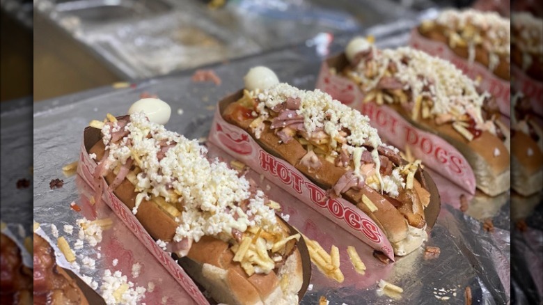 Colombian hot dogs