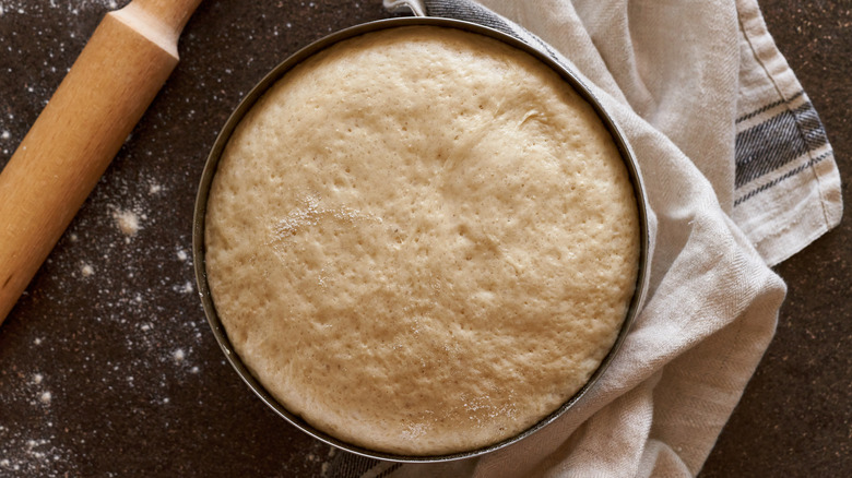 Raw dough resting