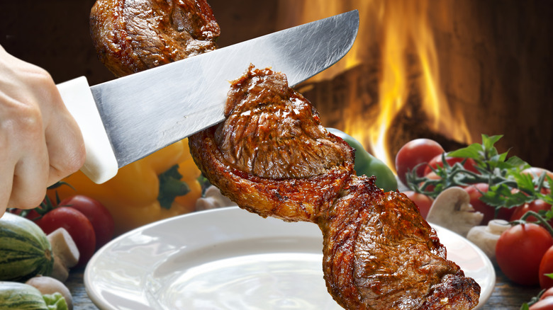 Picanha at a churrascaria