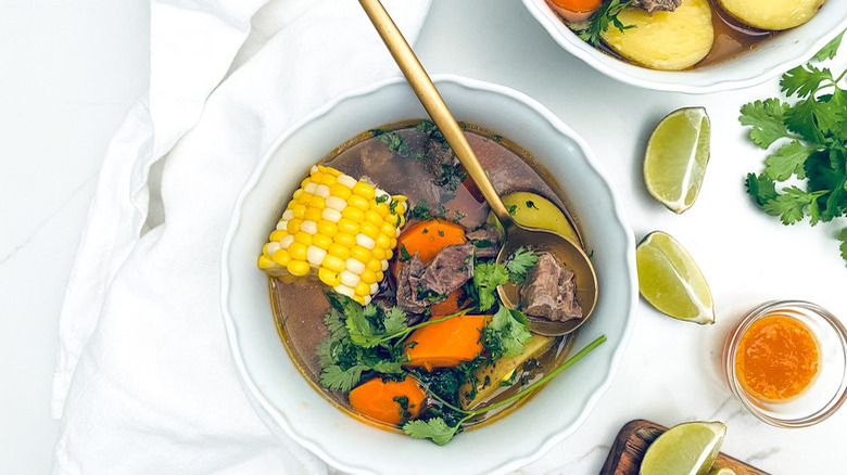 Bowl of caldo de res