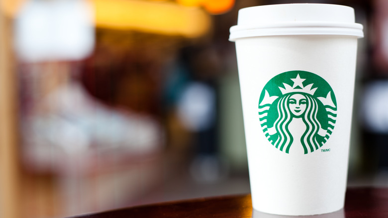 Starbucks coffee at storefront