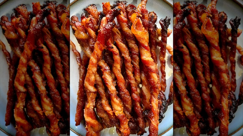 Candied bacon twists