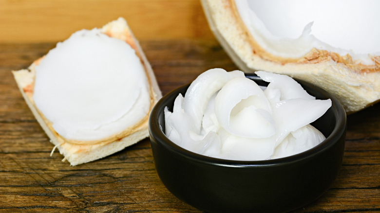 young coconut meat