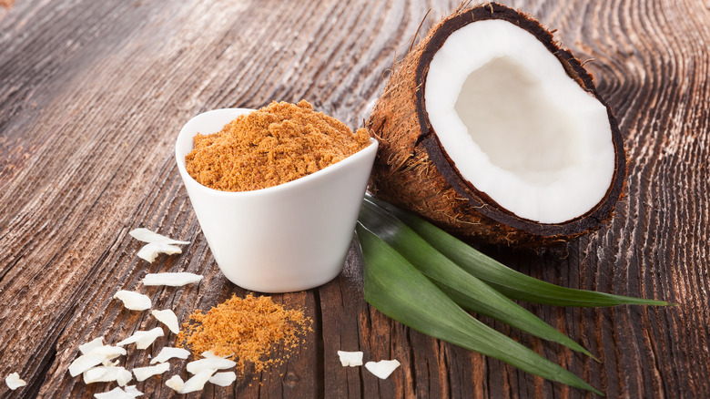 sugar from a coconut 