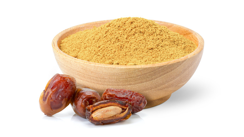 bowl of date sugar