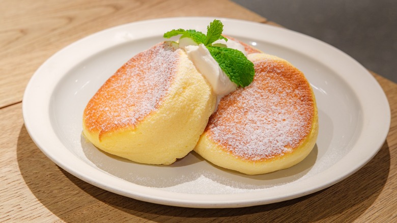 plate of japanese pancakes 