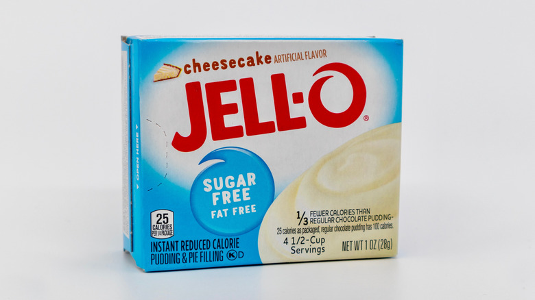 Package of Jell-O cheesecake instant pudding