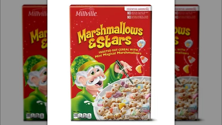 Marshmallows and Stars cereal box