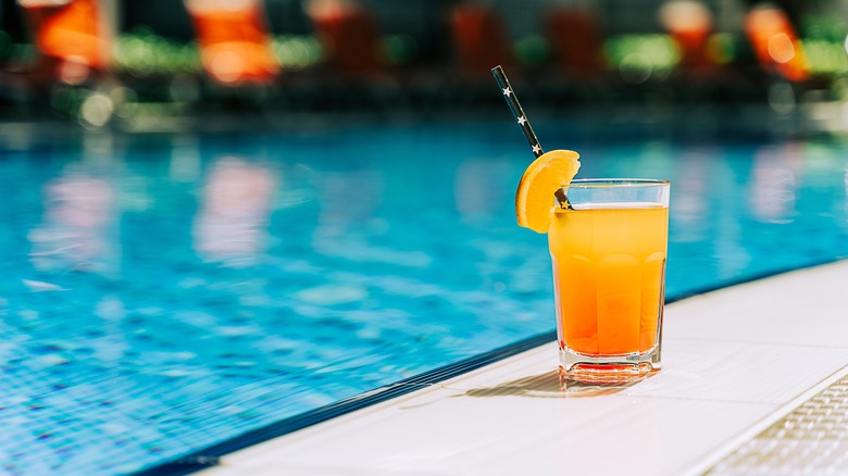 Cocktail by the pool