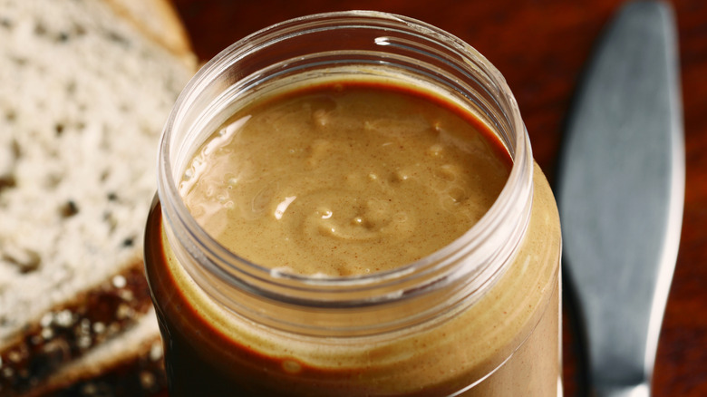 jar of crunchy peanut butter