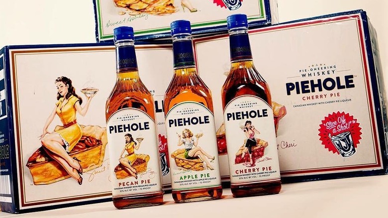 Piehole Whiskey bottles