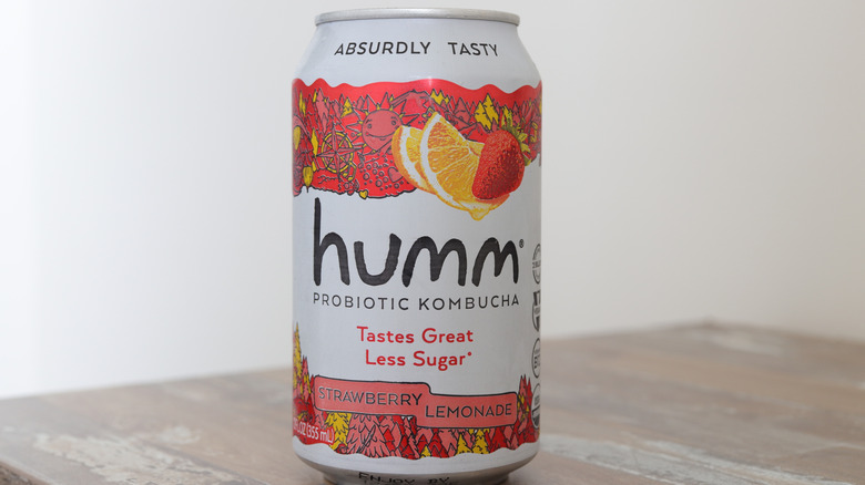 Can of Humm Strawberry Lemonade Kombucha