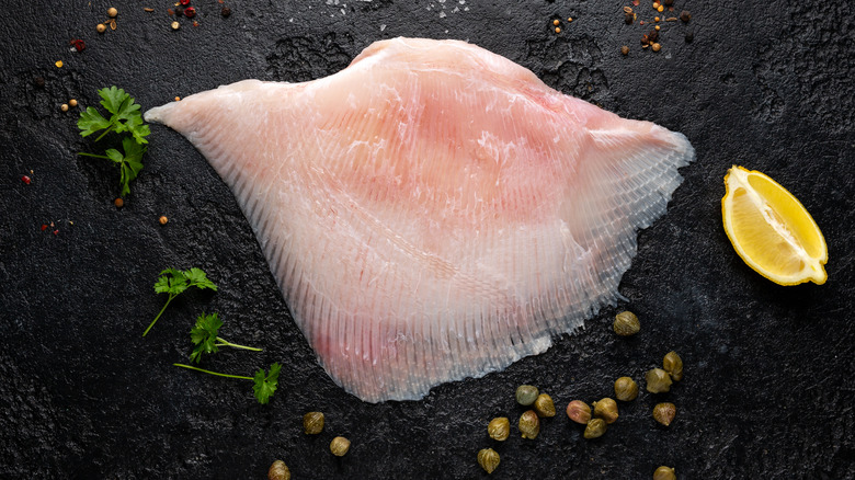 skate with lemon and herbs