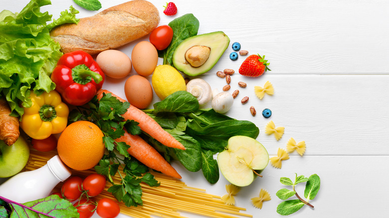Fresh fruits and vegetables