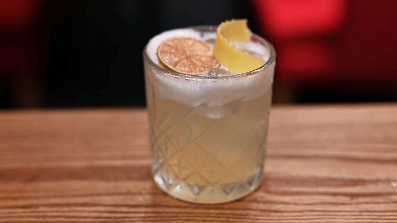 Whiskey Sour on bar