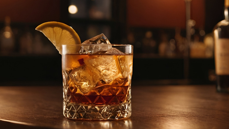 An old fashioned cocktail