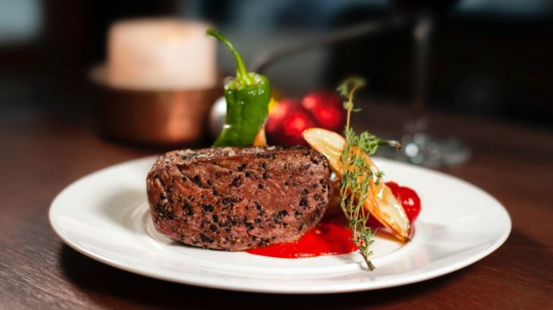 Steak on a plate