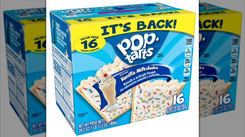 Vanilla Milkshake Pop-Tarts box