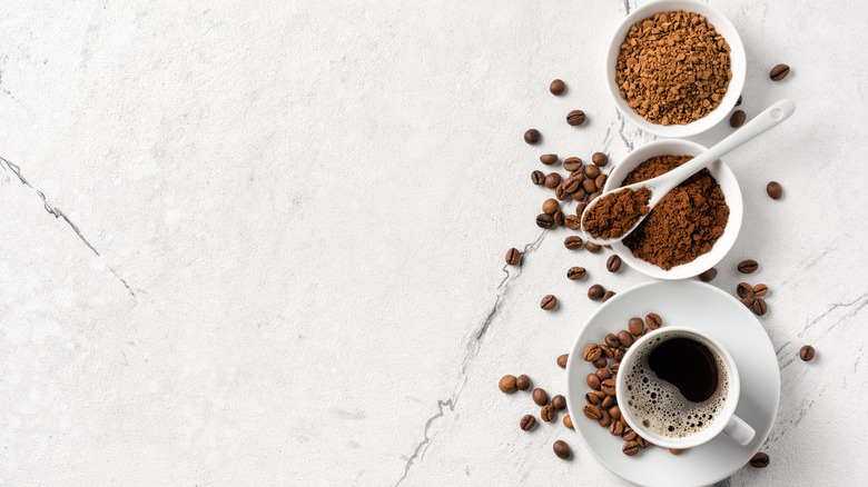 Different forms of coffee