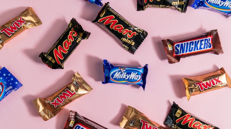 Packaged candy bars