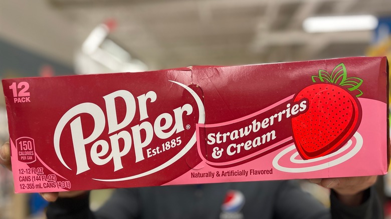 Dr Pepper strawberries and cream soda