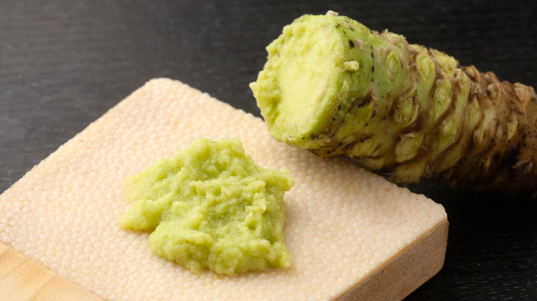 Wasabi and shark skin grater