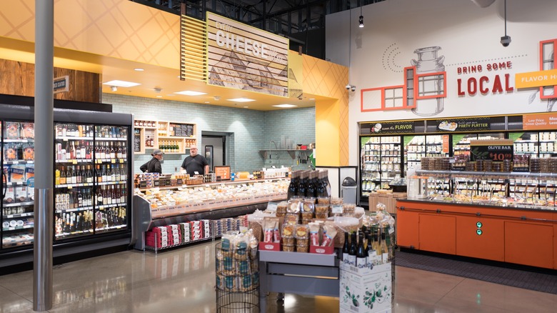 Cheese section at Whole Foods