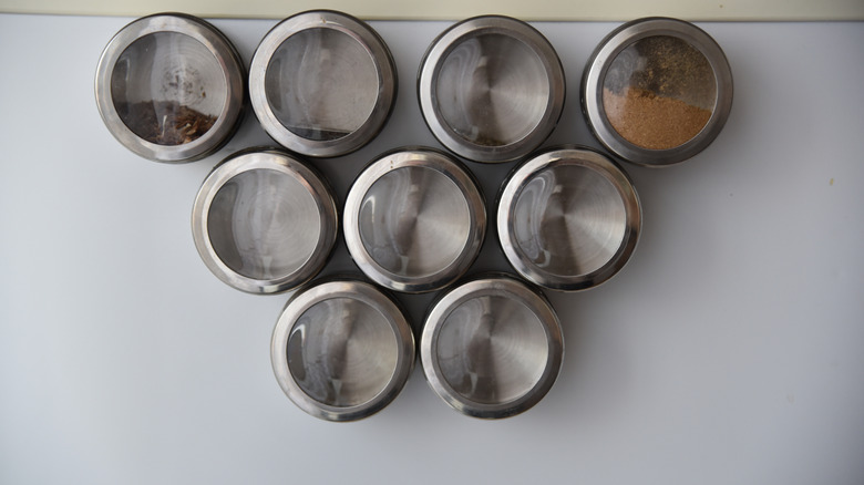 Magnetic fridge containers