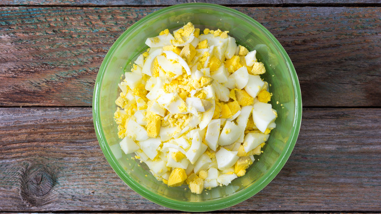 chopped hard-boiled eggs