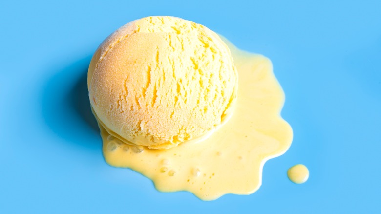 melted vanilla ice cream