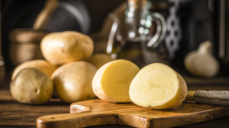 Sliced potato