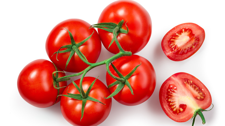 tomatoes on vine