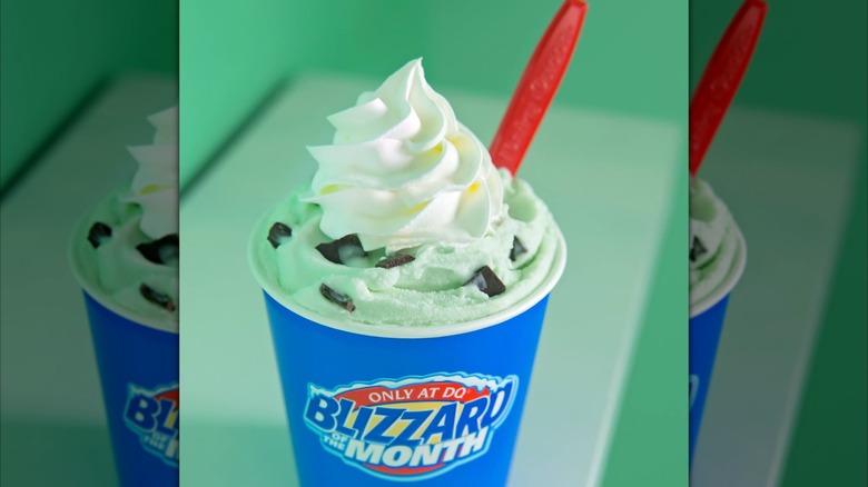 Grasshopper Mousse Pie Blizzard