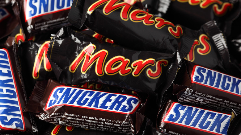 Mini Snickers and Mars bars